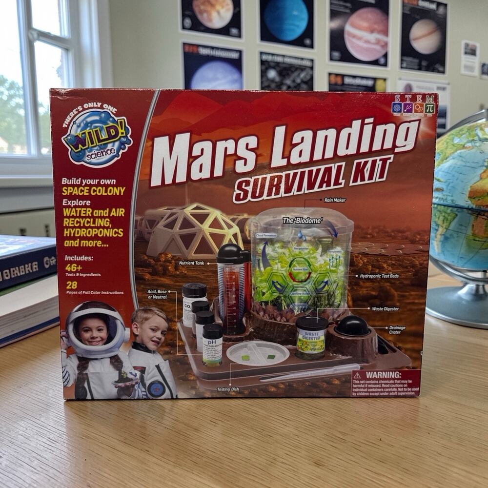 Wild Science Mars Landing Survival Kit For 8 And Up! New READ